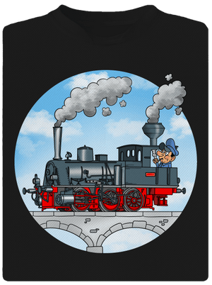 Kouř z komína dětské sportovní tričko Black