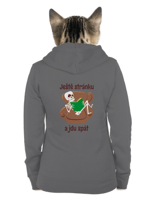 Ještě stránku dámská mikina na zip Steel Gray