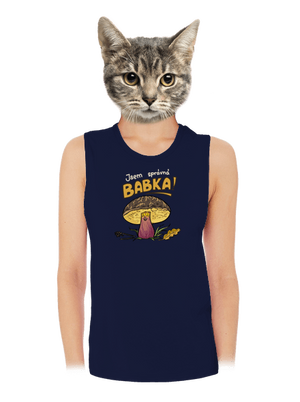 Babka a hříbeček dámské tílko volné Navy