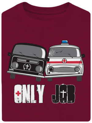 Konkurence unisex tričko oversized Garnet