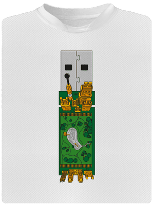 USB city dětské sportovní tričko White