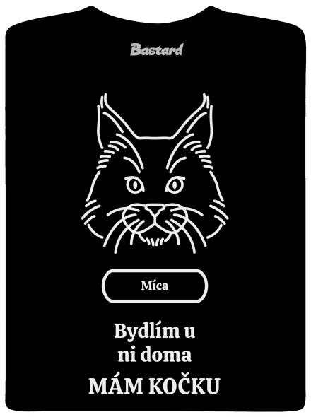 Nemůžu, mám kočku dětské tričko Black