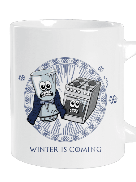 Winter is coming velký hrnek White