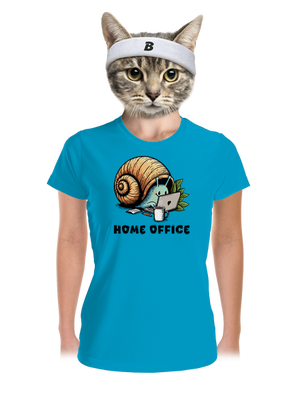 Šnekův home office dámské sportovní tričko Blue Atol