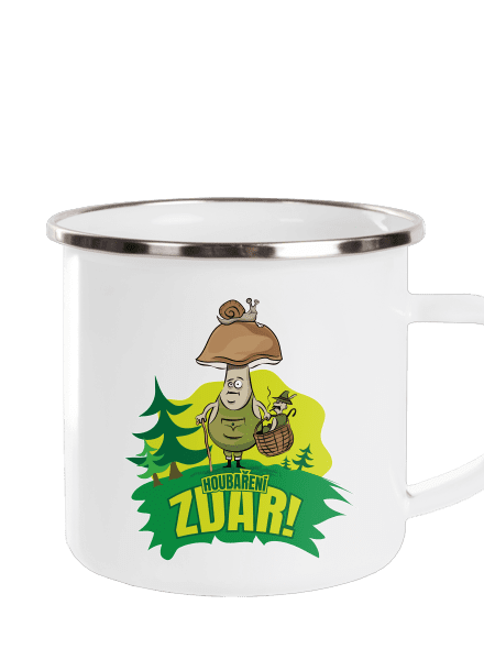 Houbaření zdar plecháček White