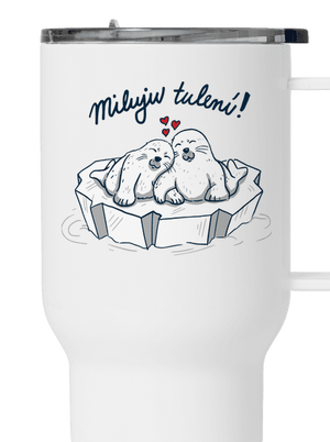 Miluju tulení termohrnek White