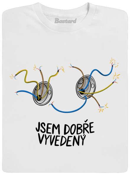 Jsem dobře vyvedený pánské tričko White