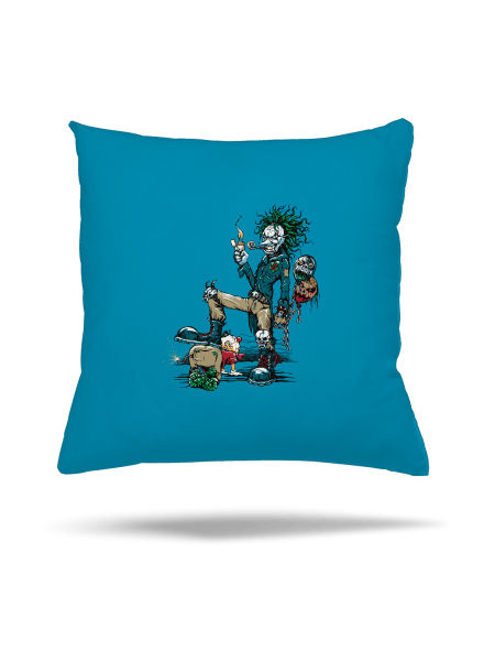 Evil Clown polštář Blue Turquoise