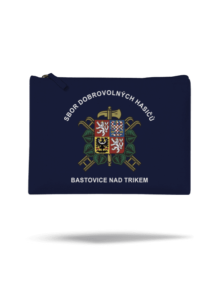 Sbor dobrovolných hasičů s vlastním erbem obce taštička French Navy