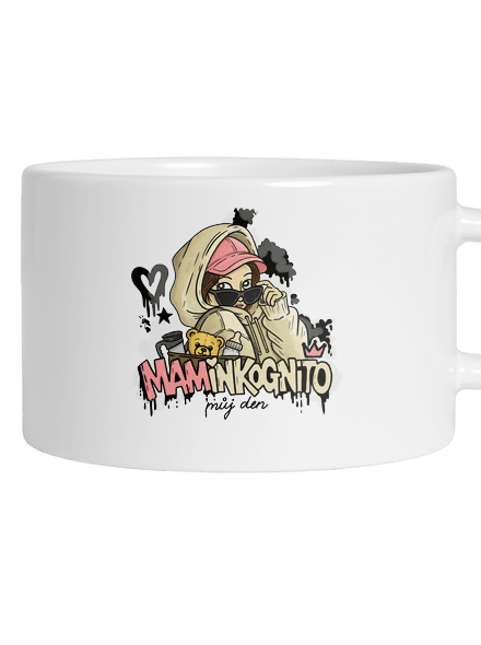 Maminkognito hrnek makronka White