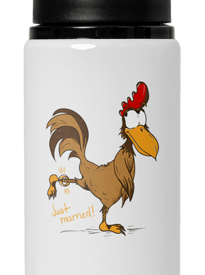 Novomanželé lahev na vodu White