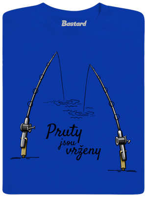 Pruty jsou vrženy pánské dlouhý rukáv Royal Blue