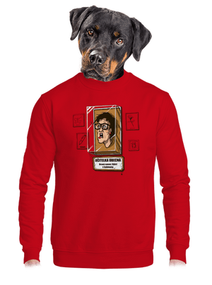 unisex mikina bez kapuce