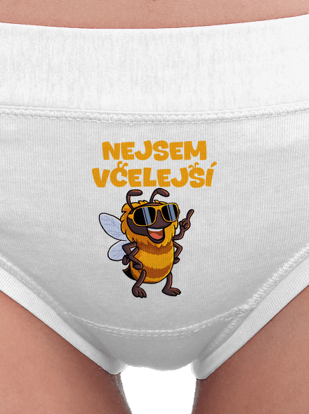 Nejsem včelejší dámské kalhotky White