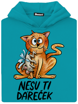 Nesu ti dáreček  dětská mikina klokanka Hawaiian Blue