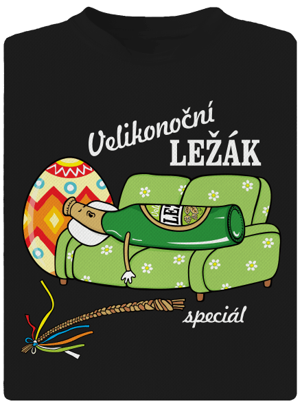 Velikonoční ležák pánské sportovní tričko Black