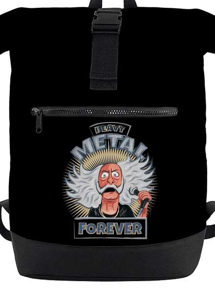 Heavy metal forever batoh Black