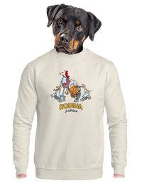 unisex mikina bez kapuce