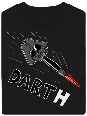 Dart(h) unisex mikina bez kapuce Black