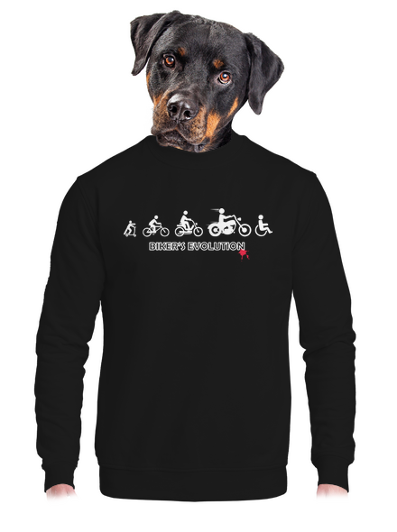 Bikers evolution unisex mikina bez kapuce Black