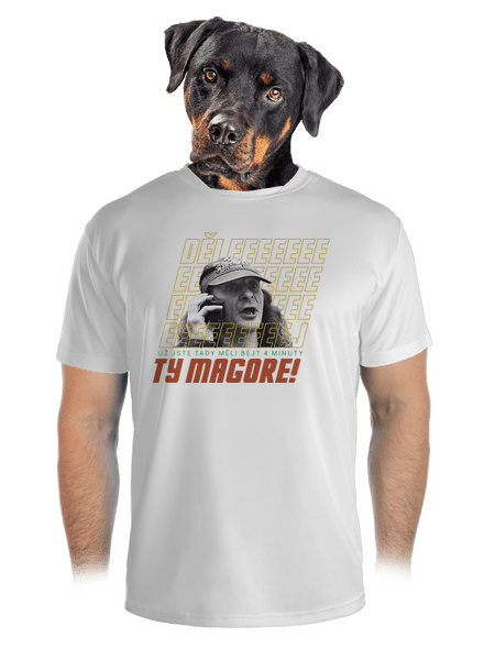 B18: Jiří Kára pánské sportovní tričko White