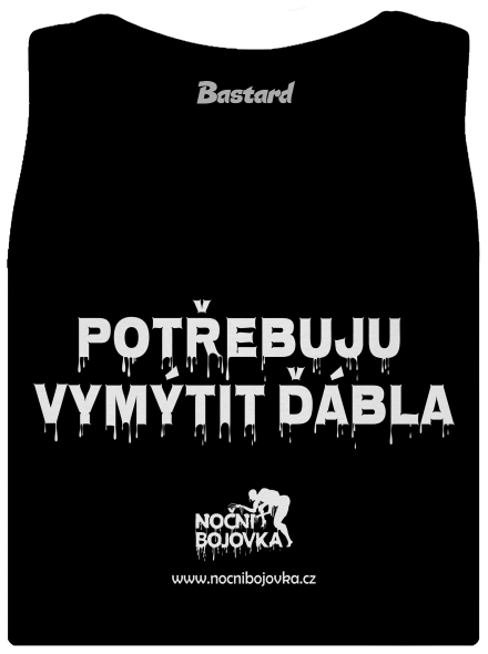 Potřebuji vymýtit ďábla dámské tílko klasické Black
