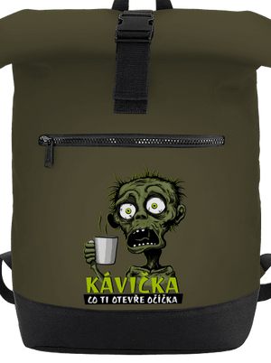Zombie kávička batoh Military Green
