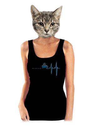 Coffee help dámské tílko klasické Black