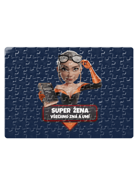 Super máma puzzle White