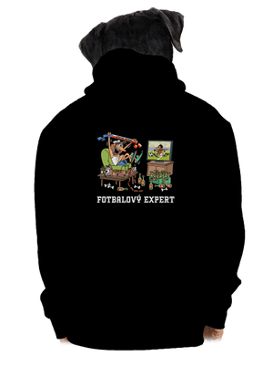 Fotbalový expert pánská mikina na zip Black