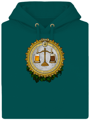 Pivní horoskop: Váha unisex mikina premium Emerald Green