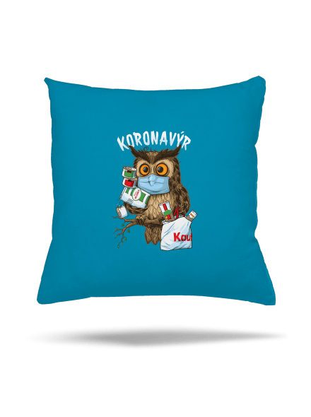 Koronavýr polštář Blue Turquoise
