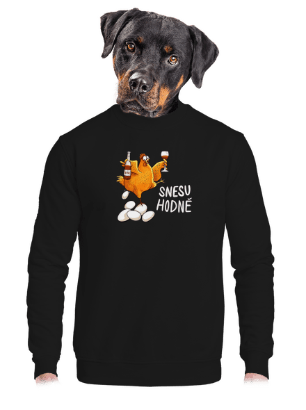 Snesu hodně unisex mikina bez kapuce Black