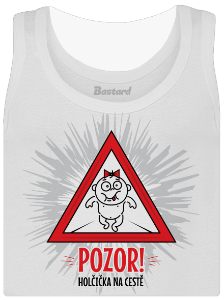 Holčička na cestě dámské tílko klasické White