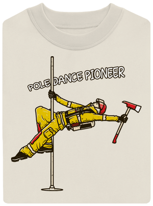 Pole Dance Pioneer unisex mikina bez kapuce Off White