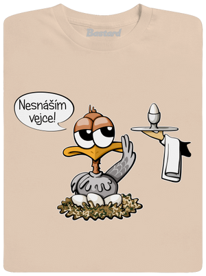 Nesnáším vejce pánské tričko Sand