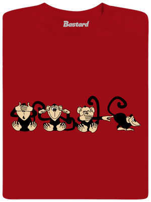 Opice pánské dlouhý rukáv Red