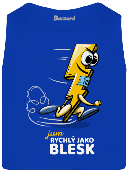 Rychlý jako blesk pánské tílko Royal Blue