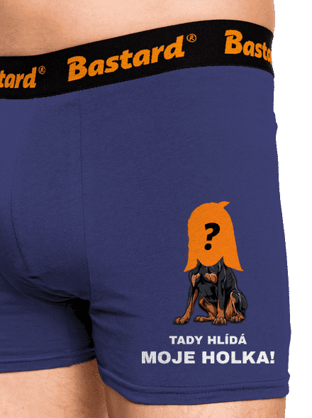 Tady hlídám já boxerky Blue Navy