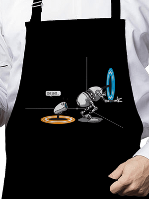 Portal zástěra Black