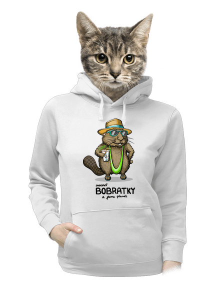 Bobratky dámská mikina klokanka White