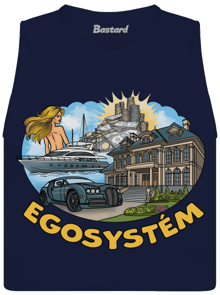Egosystém dámské tílko volné Navy