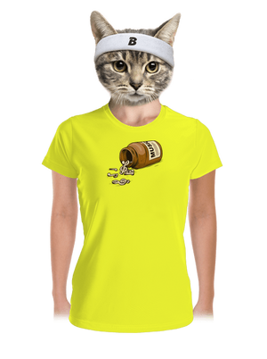 Music Pills dámské sportovní tričko Neon Yellow