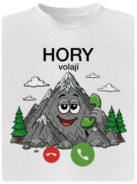 Hory volají  pánské sportovní tričko White