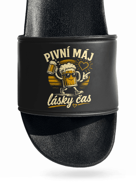 Pivní máj pantofle Black