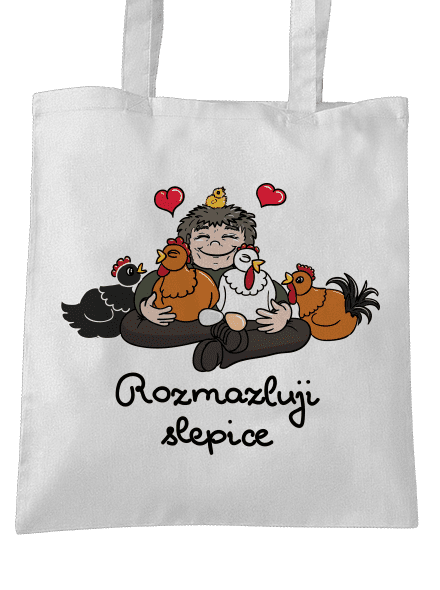 Rozmazluji slepice taška White