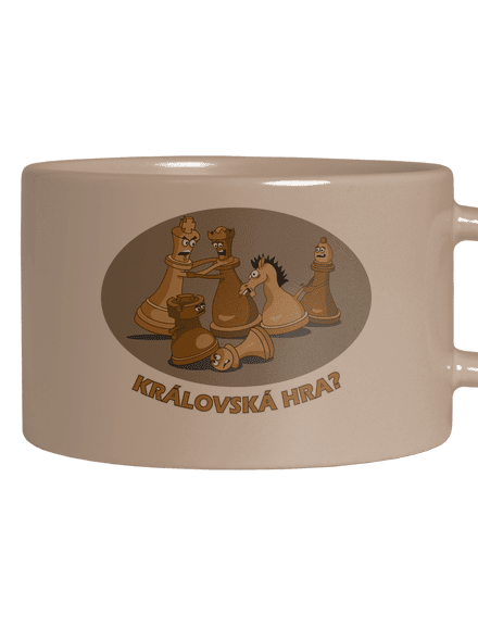 Královská hra hrnek makronka Brown Macaron