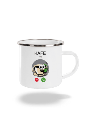 Kafe volá plecháček White