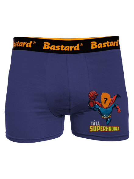 Táta superhrdina boxerky Blue Navy
