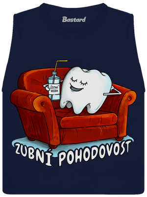 Zubní pohodovost dámské tílko volné Navy